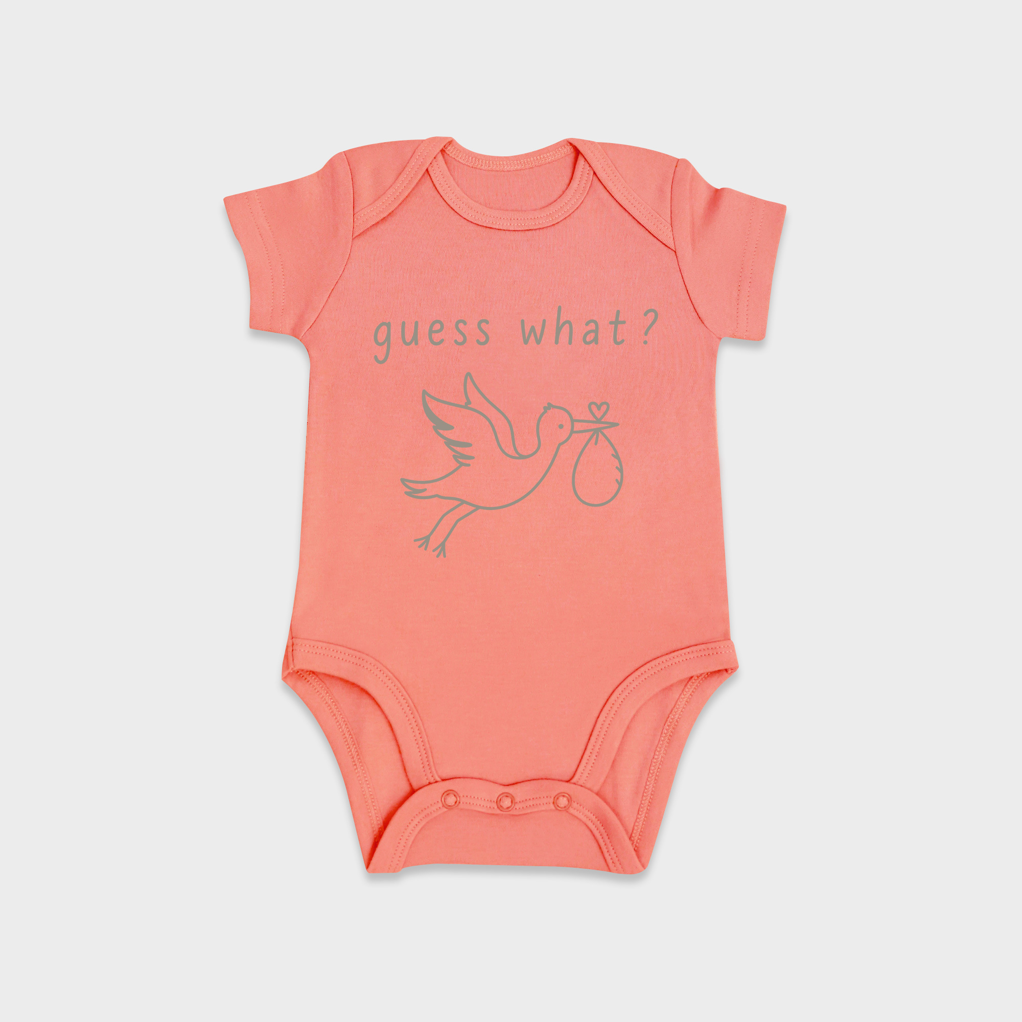 Stork Announcement Baby Onesies